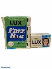 Antique Vintage Lux White Beauty Soap - 3 Bath Size Bars And 1 Regular Size NOS