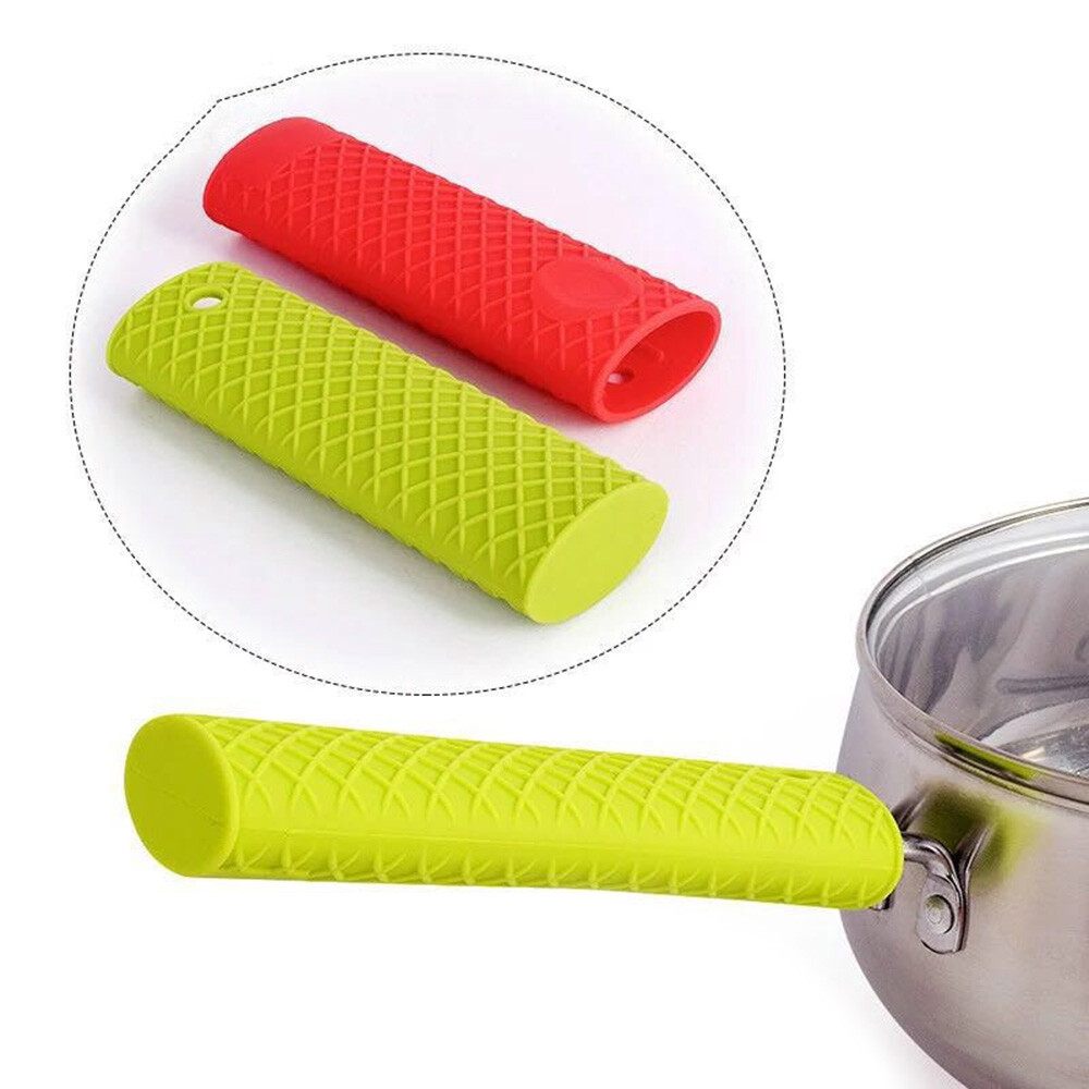 Silicone Pot Handle Hot Skillet Kitchen Pan Cover Holder Sleeve Grip