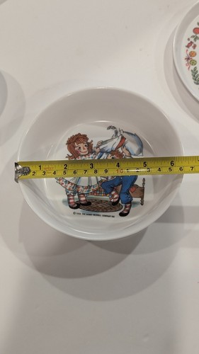 Vtg Oneida Raggedy Ann and Andy Childs Dish Set 1969 Bobbs-Merrill Co. 3 Pc Set - Picture 22 of 23