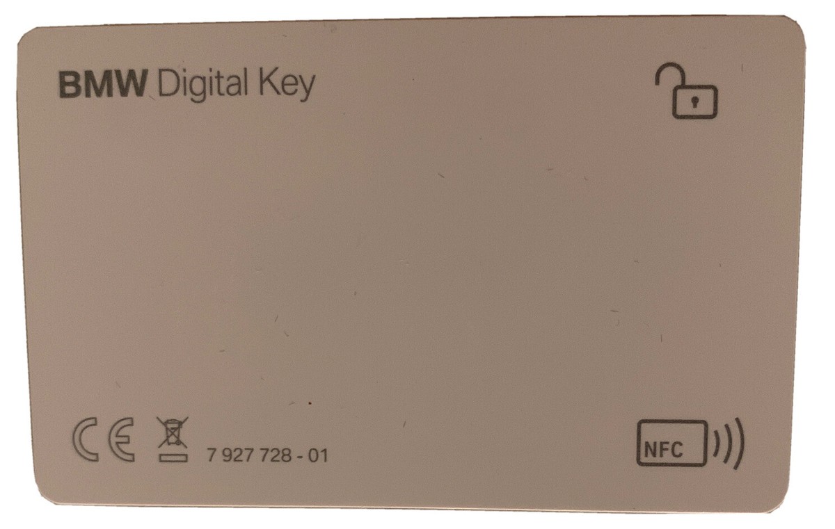 BMW Digital Key Card X5 M Series 7927728-01 OEM | White | Engine