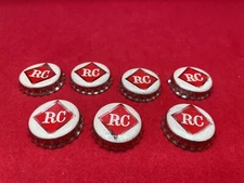 Vintage Royal Crown RC Cola Cork Back Bottle Caps Lot Of 7 Columbus Georgia