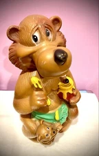 Vtg 1960's  Molded Plastic MAMA BEAR BANK  - Bankers Systems PENNY PINCHERS?