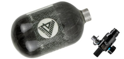 Dye Armotech Supralight Air Tank 0,8 L HP System + Dye LT Throttle Reg 300bar 