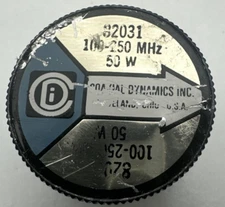 Wattmeter Element Slug 50W 100-250 MHz for Bird 43 Coaxial Dynamics 82031 50C