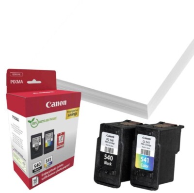 2 Canon Druckerpatronen Tinte PG-540 BK / CL-541 tri-color Photo Value Pack