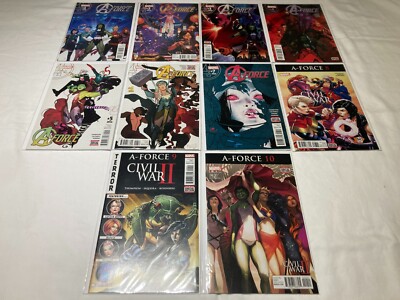 A-Force 1-10 NM/M to NM 9.8 to 9.4 Complete Series 2016 Vol 2.