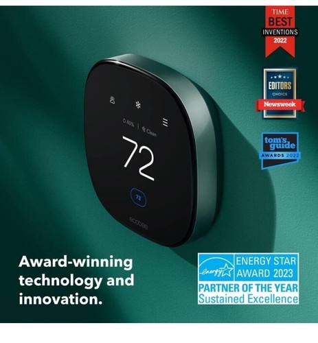 ecobee Smart Thermostat with voice Control Smart Sensor Included - Picture 2 of 12
