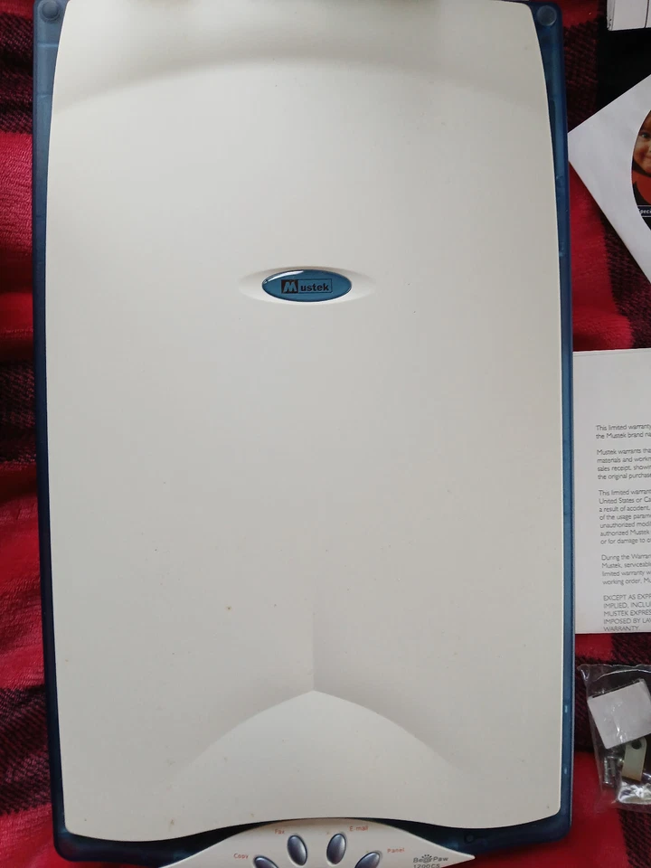 BearPaw 1200CS CCD 600x1200 48-bit Flatbed Color Scanner Mustek Systems - Image 3 of 4