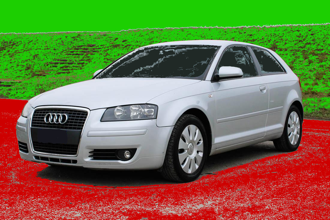 for AUDI A3 or S3 MK2 3door 20042012 2pc Wind Deflectors HEKO Tinted