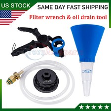 Oil Filter Wrench, Drain Tool & Funnel Bundle 5620-31060 For Toyota Camry Lexus