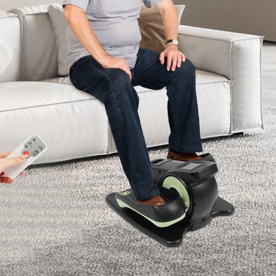 Tragbarer Pedal-Trainer mit Fernbedienung Fußpedal-Trainingsgerät Schwarz+Grün
