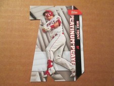 2021 Topps Platinum Players Die Cut Mike Trout California Angels