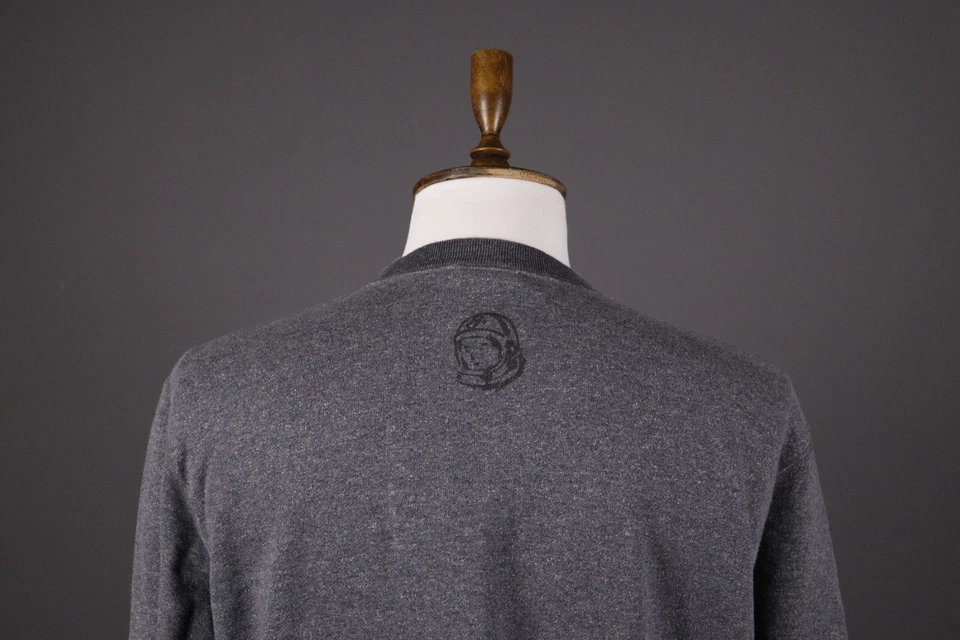 BILLIONAIRE BOYS CLUB Gray Big Logo Long Sleeve Sweater Size XL - Image 4 of 4