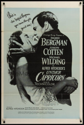 Hitchcock's Under Capricorn (1960s) Re-Release Vintage Film Poster