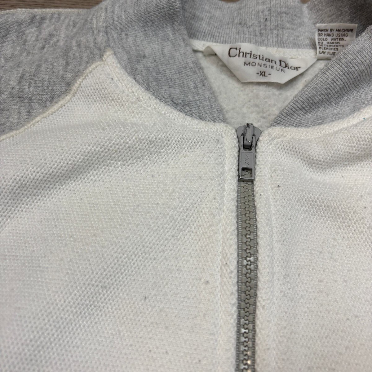 トップス ChristianDior TrackJacket XL Stretch Vintage Christian Dior Sport Bomber Track Jacket Sweatshirt