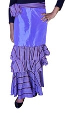 Lilac and Burnt Red African Print Skirt