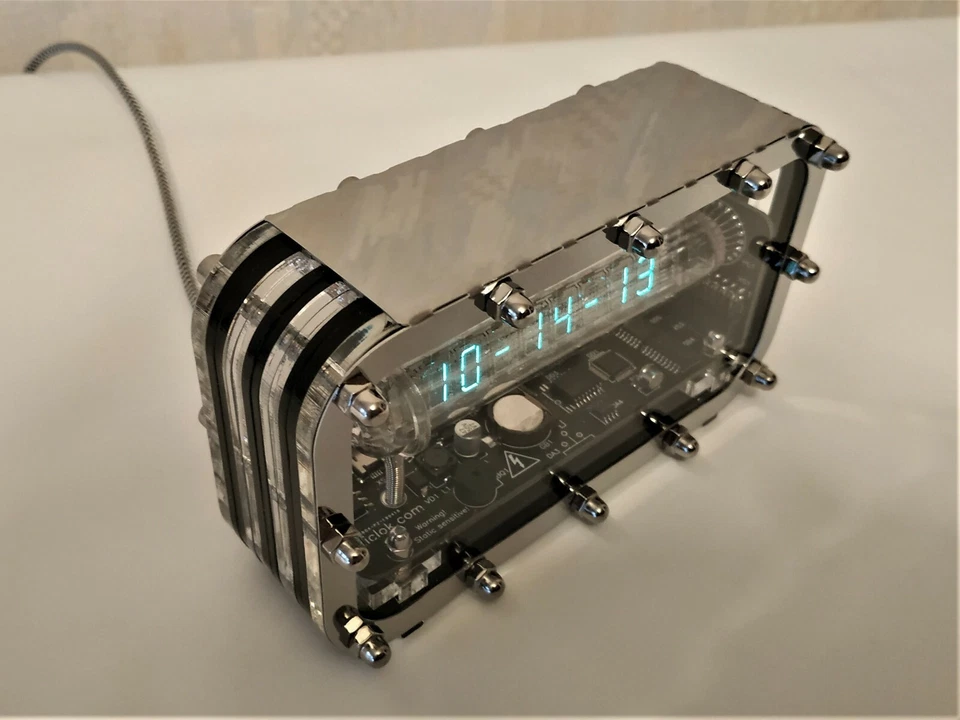 Nixie clock nixie tube clock homemade handmade tubes VFD ICE adidas style clock - Image 4 of 4