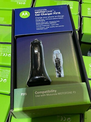 Lot De Chargeurs Voiture Motorola Motofone P315 - 68 Pièces - Neuf
