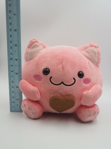 Maruneko Cat Pink B0907 Plush 5" Stuffed Toy Doll Sk Japan - Picture 2 of 7