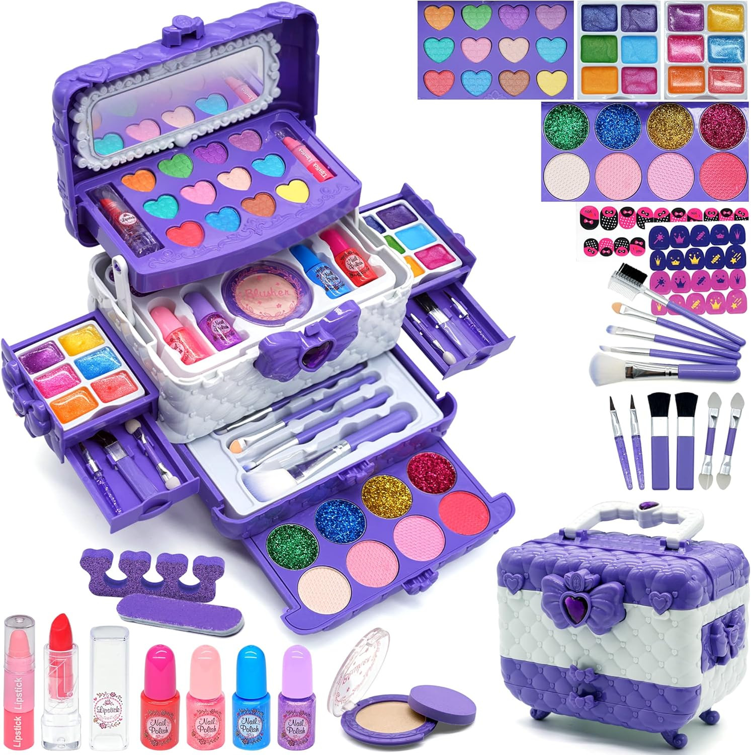 Kids Makeup Sets Girls Toys - Unicorn Gifts for Girls Washable Make up Starter K