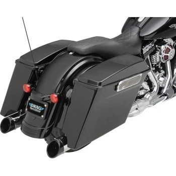 Montaje y marco curvo negro de matrícula Kuryakyn 3147 para 10-21 FLHX/FLTRX Foto 2 de 2