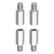 4pcs M8x10mm Male to M6x20mm Female Thread Spacer Standoffs Screws