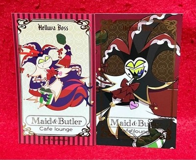 Helluva Boss Animate Cafe Mammon Foil Stamping Card Set of 2 Japan