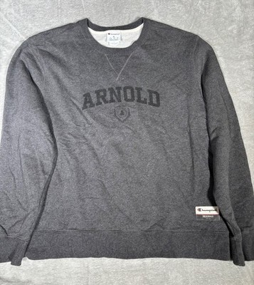 Champion Originals Arnold Muscle Crewneck Sweatshirt Gray Size XL