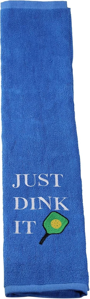 Pickleball Towel Just Dink It Embroidered Sports Teem Hand Gift Small