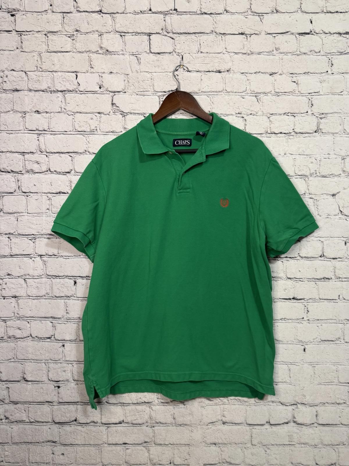 Chaps Green Polo Shirt Men's Large - image 1