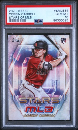 2023 Topps Stars of MLB #SMLB-34 Corbin Carroll (RC) ROOKIE PSA 10