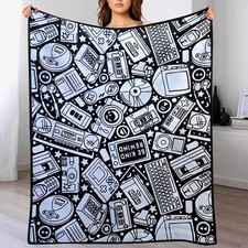 DIY Coloring Blanket, Coloring Blanket with Markers, Color Blankets for Adults