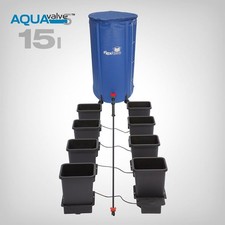 Autopot 1Pot Bewässerungsset 8x15L – ohne Strom & Timer, AQUAvalve5 Tank-Set