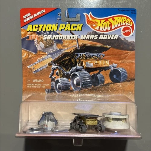 Vintage 1996 Hot Wheels Action Pack - JPL Sojourner Mars Rover Diecast Set