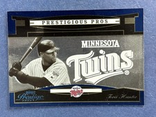 2005 Playoff Prestigious Pros Blue #PP-48 Torii Hunter Minnesota Twins /900