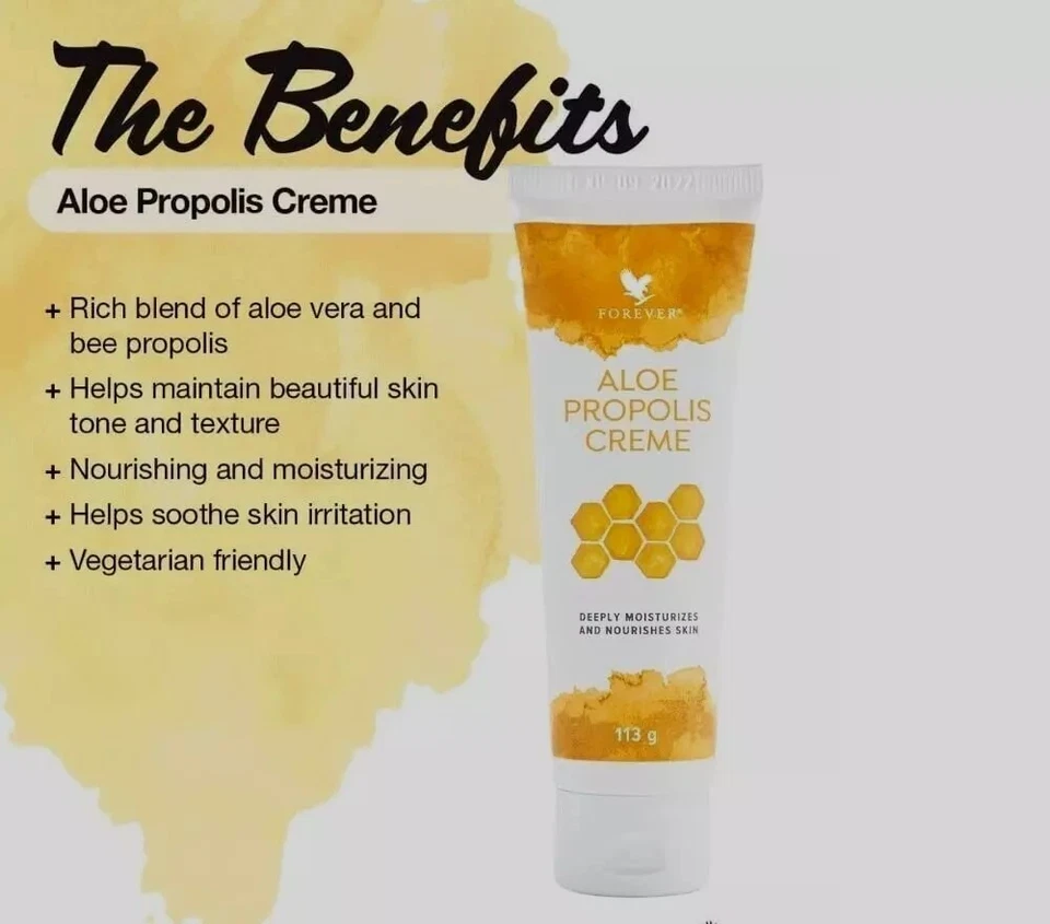 Granel de 6 Forever Aloe Propolis Crema para Piel Seca Erupción Cara Mano Cuerpo Eczema Foto 3 de 3