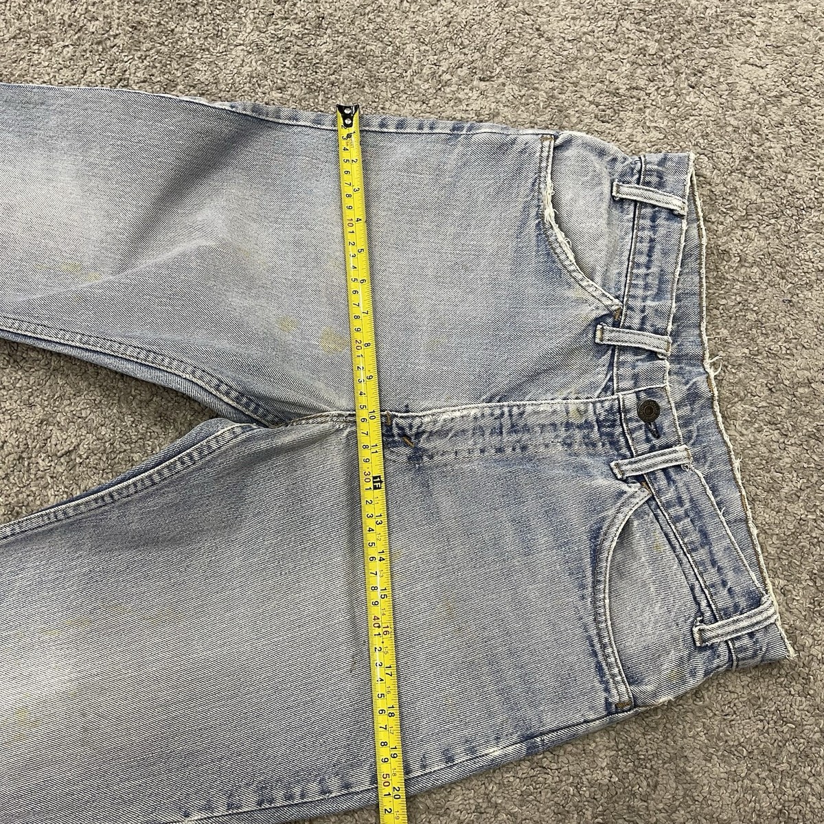 Vintage Levis 646 Jeans Actual 32x29 Orange Tab Bell Bottoms Talon