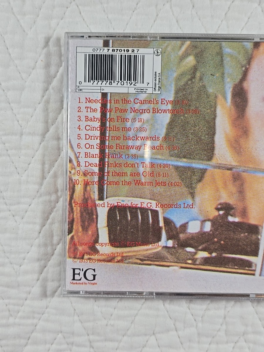 Brian Eno Here Come the Warm Jets Brian Eno CD Disc Album 1973