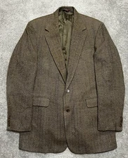 Vintage Corbin Men’s Sport Coat 44 Tweed Herringbone Old Money USA Blazer 