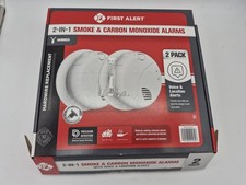 First Alert Precision Detection Wired Talking Smoke/CO2 Alarms 2-pack