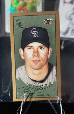 2003 Topps 205 - Todd Helton #30 Mini Brooklyn Back