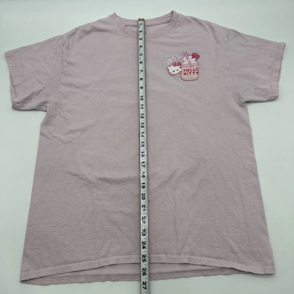 Hello kitty By Sanrio t Shirt Women L Pink Graphic Print Logo .#37337 - Image 4 of 4