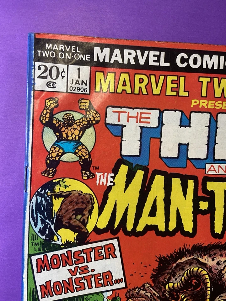 Marvel Two-in-One #1 (Marvel Comics Jan 1974) Raw Unaltered Nice - image 2 of 4