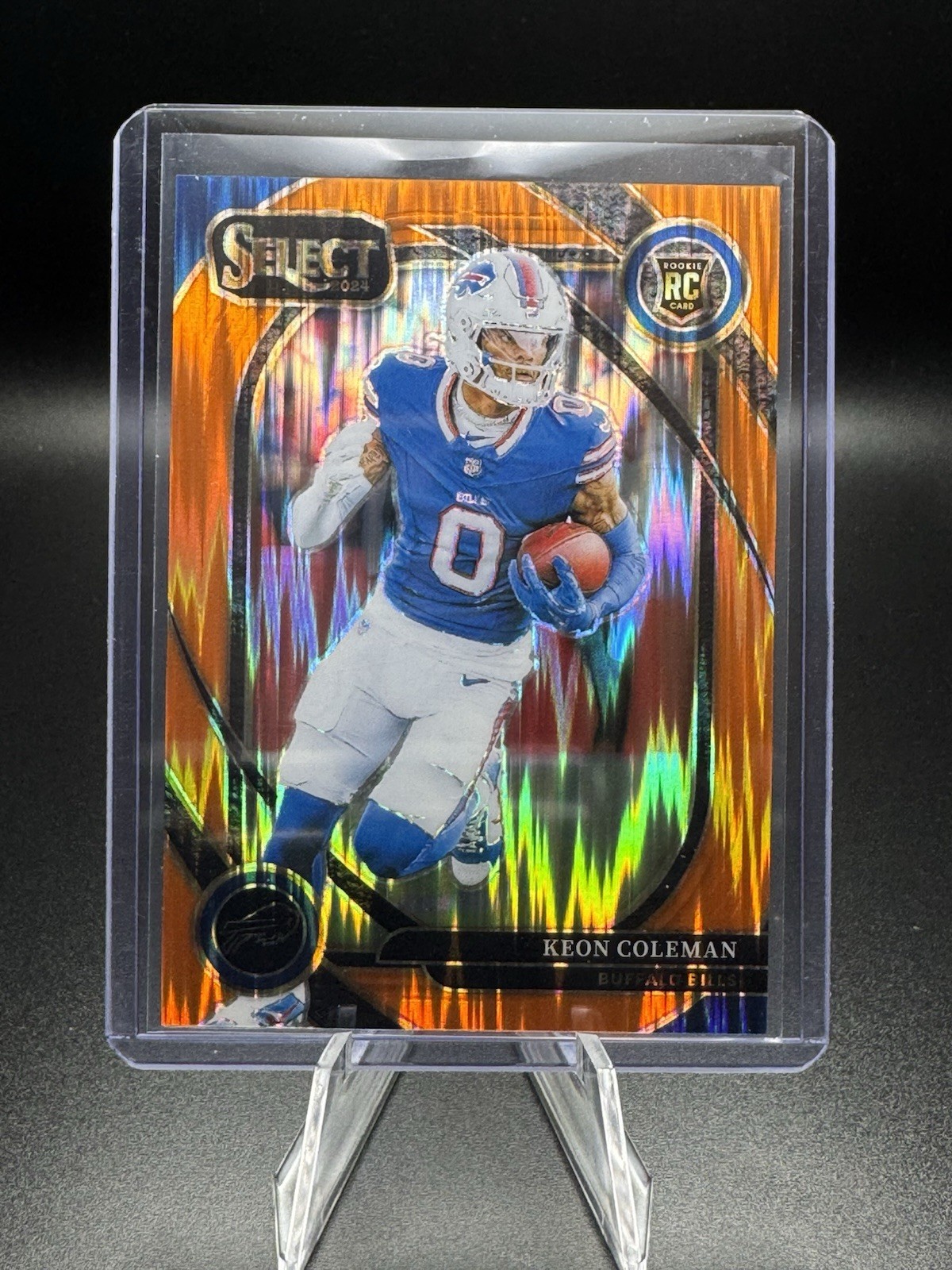 2024 Panini Select Keon Coleman Rookie Club Level Orange Shock #157/399