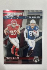 2025 Panini Mosaic - Carbon Copy Travis Kelce, Tyler Warren #CCO-11 Silver Prizm