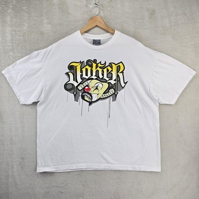 Vintage Joker Brand Lost Angels Shirt Mens XXL White Y2K Chicano