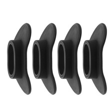 4Pcs Black Silicone Diving Mouthpiece Replacement Soft Flexible Regulator Cover