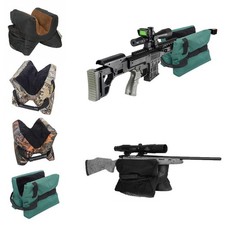 Shooting Range Sand Bag Set Rifle Bench Gun Rest Stand Front Rear Bags Sandbag