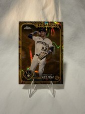 2024 Topps Chrome Topps Gilded Christian Yelich Gold Lava Refractor /10 Brewers