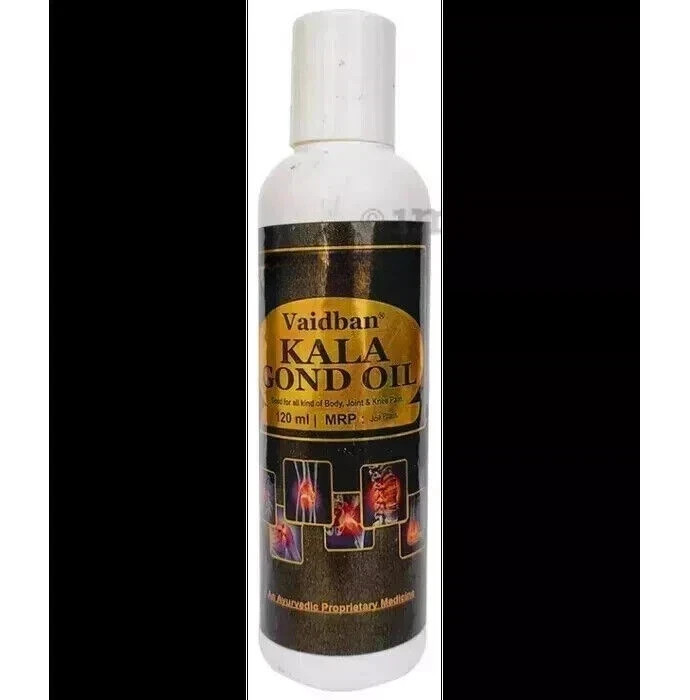 Aceite Vaidban Kala Gond (Gond Siyah) goma india 120 ml envío rápido